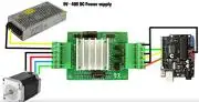 Bipoláris léptetőmotor vezérlő 4.0A 45V TB6600