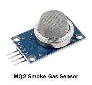 MQ2 gáz érzékelő modul (LPG, I-Bután, Metán, Alkohol, Hidrogén, Füst)