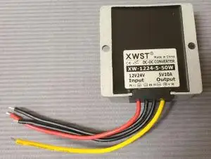 Waterproof 12V/24V(9-40V) To 5V 5A 25W DC/DC Converter Regulator Adapter