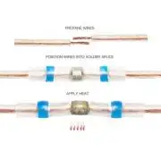 Önforrasztó, hőre zsugorodó kábelhüvely készlet, 50db