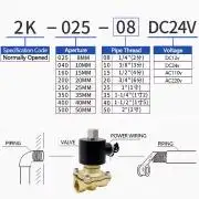 Mágnesszelep DN15, 1/2