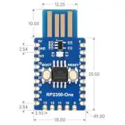 RP2350A fejlesztői panel, onboard USB, 4MB flash, Dual-core & Dual-architecture Microcontroller, 150MHz