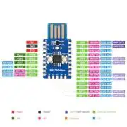 RP2350A fejlesztői panel, onboard USB, 4MB flash, Dual-core & Dual-architecture Microcontroller, 150MHz