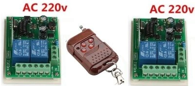 2 gombos távirányító és 2 csatornás vevő modul, relés