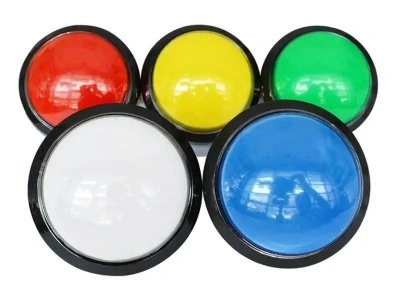 60mm Óriás méretű nyomgomb, játékgépek, konzolok, Arcade