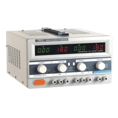 Laboratóriumi tápegység, lineáris, 3 csatorna, 0...30V DC / 5A, 5V DC / 3A