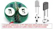 LED-es búgócsiga KIT,  SW-200D golyós dőlésérzékelővel, ⌀50 x 31mm
