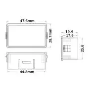 12V-72V Ólomsavas akkumulátor kijelző, 2db USB töltő aljzattal