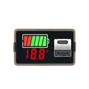 12V-72V Ólomsavas akkumulátor kijelző, 2db USB töltő aljzattal