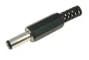 DC táp csatlakozó 5.5x2.5mm, apa