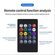 Távirányítható Motoros színes LED világítás, és APP control