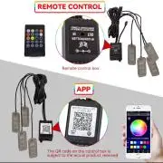 Távirányítható Motoros színes LED világítás, és APP control