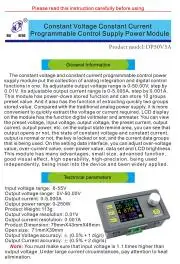 DC-DC konverter, tápegység, kijelzővel