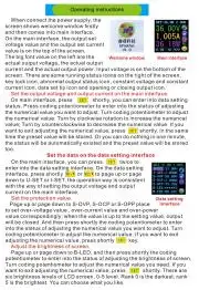 DC-DC konverter, tápegység, kijelzővel