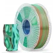 PLA+ Selyem tripla színű Narancs-Kék-Zöld filament 1.75mm 1kg