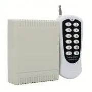 12 csatornás relés vevő, 100m távirányító