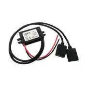 DC-DC konverter, 15W, 3A átalakító, dupla USB anya lengő