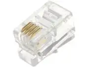 RJ9 telefon dugó lapos sodrott kábelhez 4p4c