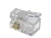 RJ9 telefon dugó lapos sodrott kábelhez 4p4c