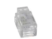 RJ9 telefon dugó lapos sodrott kábelhez 4p4c