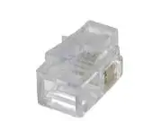 RJ9 telefon dugó lapos sodrott kábelhez 4p4c