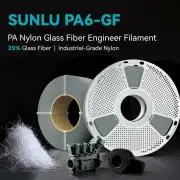 PA6-GF Üvegszálas filament Fekete Sunlu 1.75mm 1kg