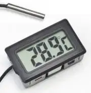 Kijelző, hőmérő, külső szenzorral, 2m kábellel
