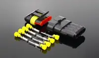 E222 Vízálló anya+apa csatlakozópár autó/motor 4p