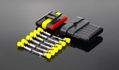 E276 Vízálló anya+apa csatlakozópár autó/motor 6p