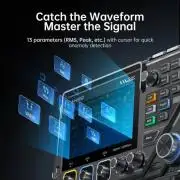 FNIRSI Digitális oszcilloszkóp, 3 az 1-ben 100MHz 500MS/s 2D15P