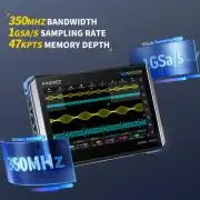 FNIRSI Digitális tablet oszcilloszkóp, 4 az 1-ben 350MHz 1GS/s DPOS350P