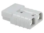 Nagyáramú DC csatlakozó, vezeték-vezeték, hermafrodita dugó, 2P, préseléses, szürke