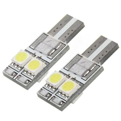 AGBT10-5050M2 Hideg fehér autós LED izzó pár (T10)