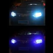 92730 Kék autós LED izzó pár (T10)
