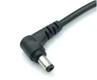 5.5 x 2.1mm DC Apa táp csatlakozó, 90° könyök