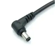 5.5 x 2.1mm DC Apa táp csatlakozó, 90° könyök