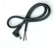 5.5 x 2.1mm DC Apa táp csatlakozó, 90°, könyök