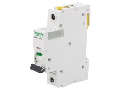 Kismegszakító, túláramvédő kapcsoló, 10A, C, Pólusok száma: 1, 230V AC, 6kA