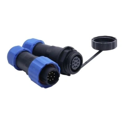 Lengő csatlakozó, IP68 védettség, 13mm, 2 pin, 10A