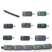 DC 5.5/2.1mm csatlakozós Feszültség és Áram mérő