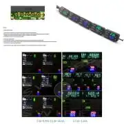 DC 5.5/2.1mm csatlakozós Feszültség és Áram mérő