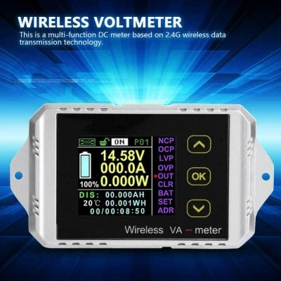 DC 0-120V +/-100A Voltage Current Capacity Power Battery Monitor State of Charge