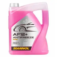 Mannol 4012-5 - AF12+ Coolant fagyálló, készre kevert, piros, 5lit. -40°C
