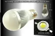 LED izzó 3x3W, 9W Hideg Fehér