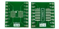 átalakító SOIC 16, TSSOP 16 -> 2.54mm DIP16 széles