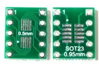 átalakító SOT23, SOP10, MSOP10-> 2.54mm DIP