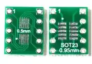 átalakító SOT23, SOP10, MSOP10-> 2.54mm DIP