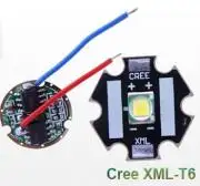 10W Cree LED és meghajtó áramkör