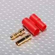 Akku csatlakozó pár 3.5mm aranyozott Védő műanyaggal