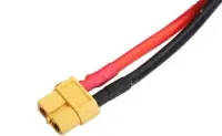 csatlakozó XT60 anya, 10cm szilikon kábelen